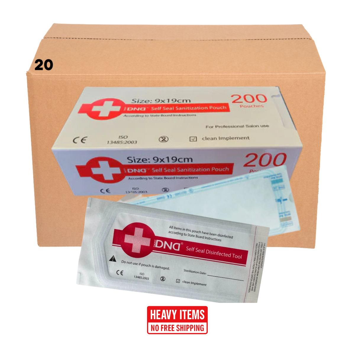 DND Small Sani Pouch 90X190mm (Case of 20) – QQ Nail Supply