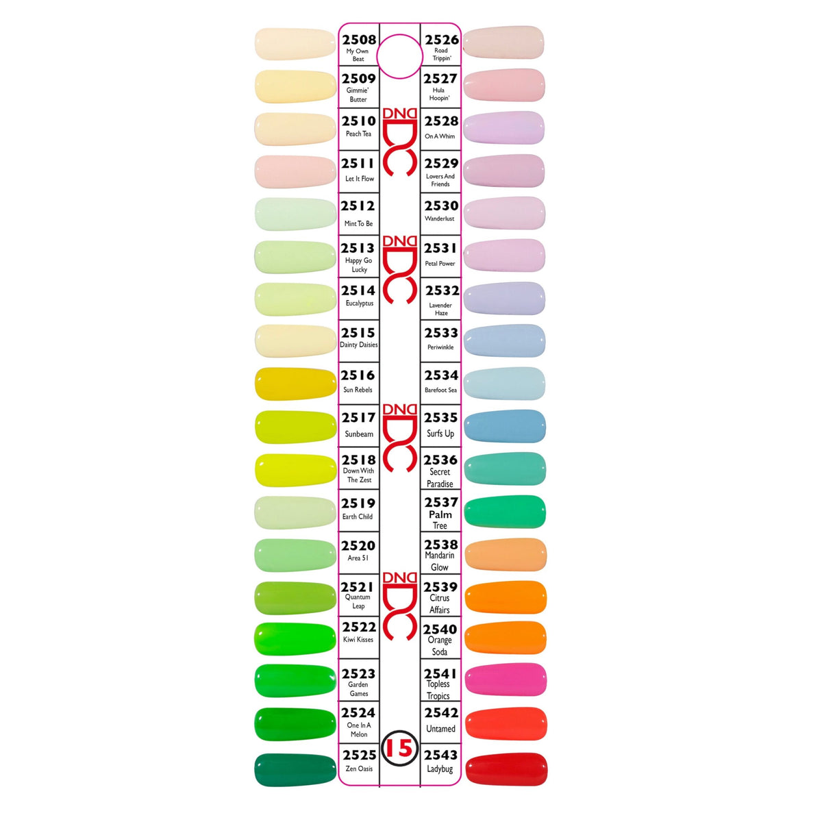チャートギャラリー standard Chart Gallery2.0 DC Color Chart Set 15 – QQ Nail Supply