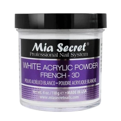 Mia Secret Acrylic Powder - White (4oz)