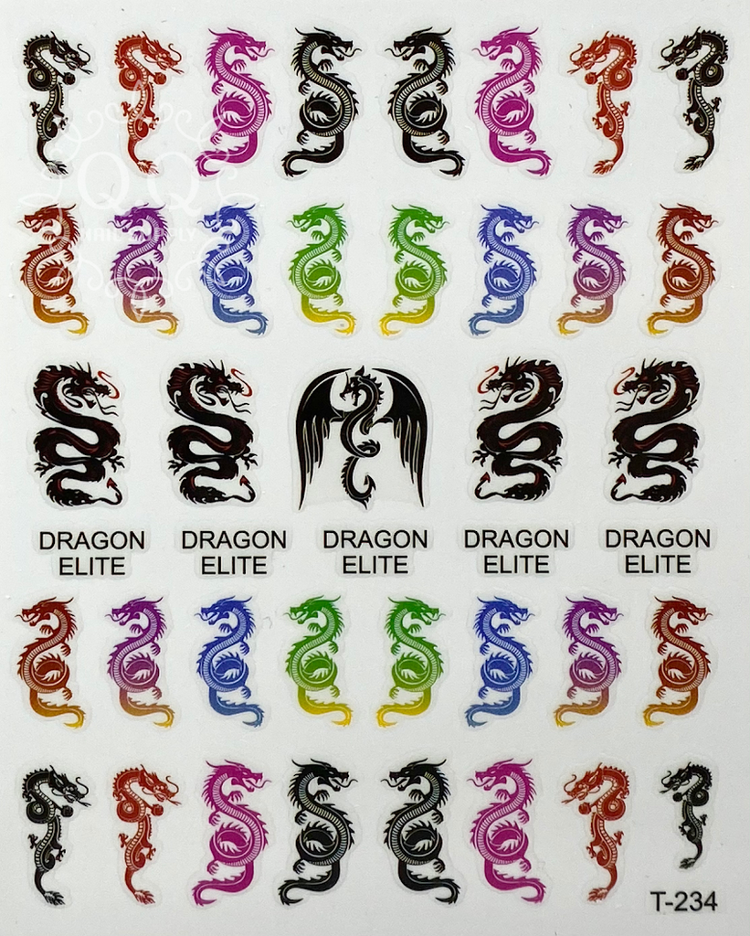 Dragon Nail Art Stickers