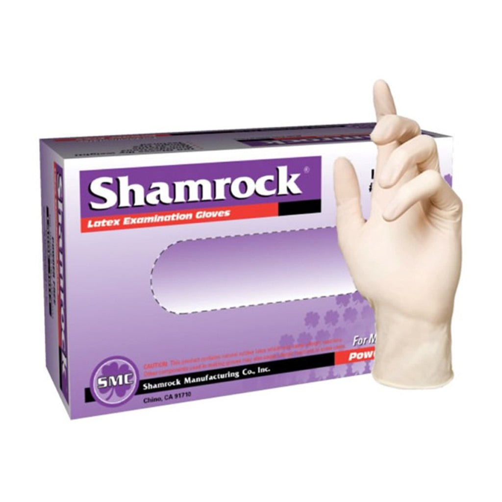 Shamrock Latex Gloves - Medium (Case 10 Boxes)