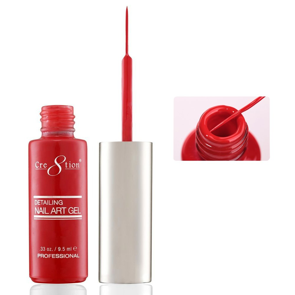 Cre8tion Detailing Nail Art Gel - 3 Red