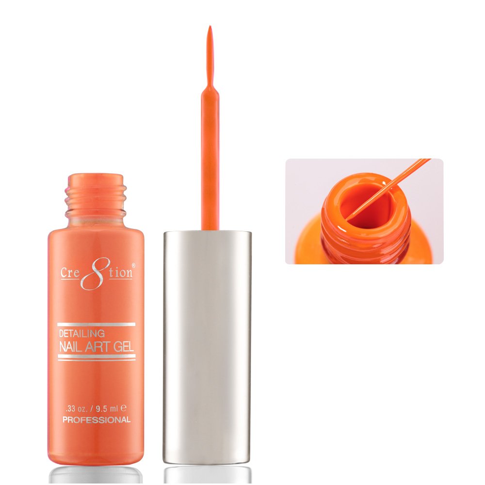 Cre8tion Detailing Nail Art Gel - 12 Orange