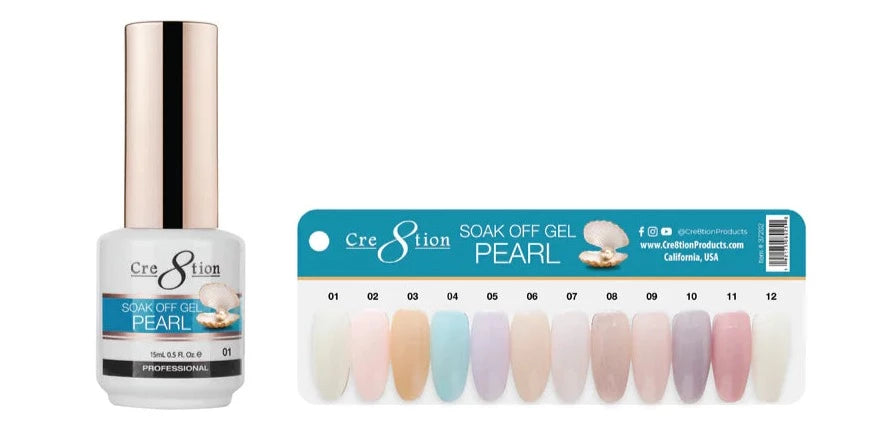 Cre8tion Pearl Gel Collection (12 Colors)