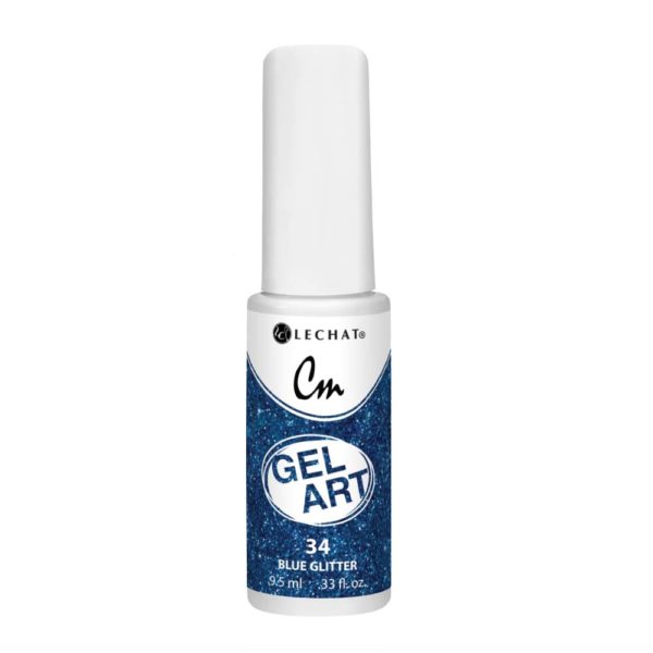 CM Detailing Nail Art Gel - 34 Blue Glitter