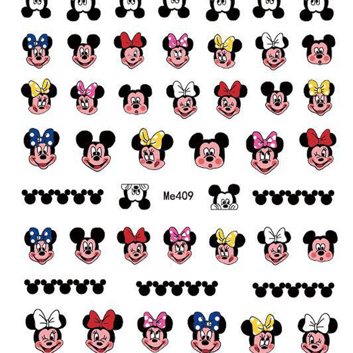 Qoo10 - Mickey Nail Stickers : Bath & Body