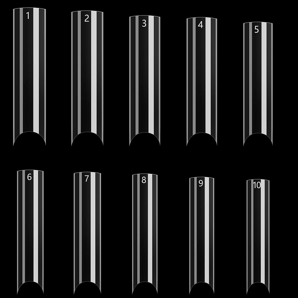 AMG Clear Straight Tip All Sizes (500 pcs)