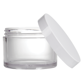 Empty Double-Walled Clear Jar (2oz)