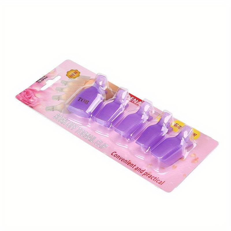 Plastic Soak Off Toe Nail Clip
