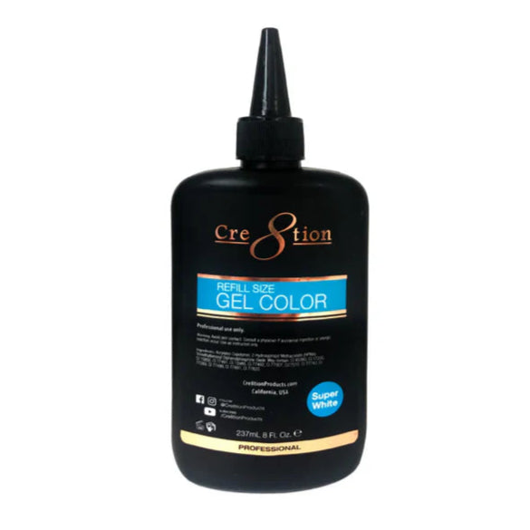 Cre8tion Super White Gel Polish (8oz)