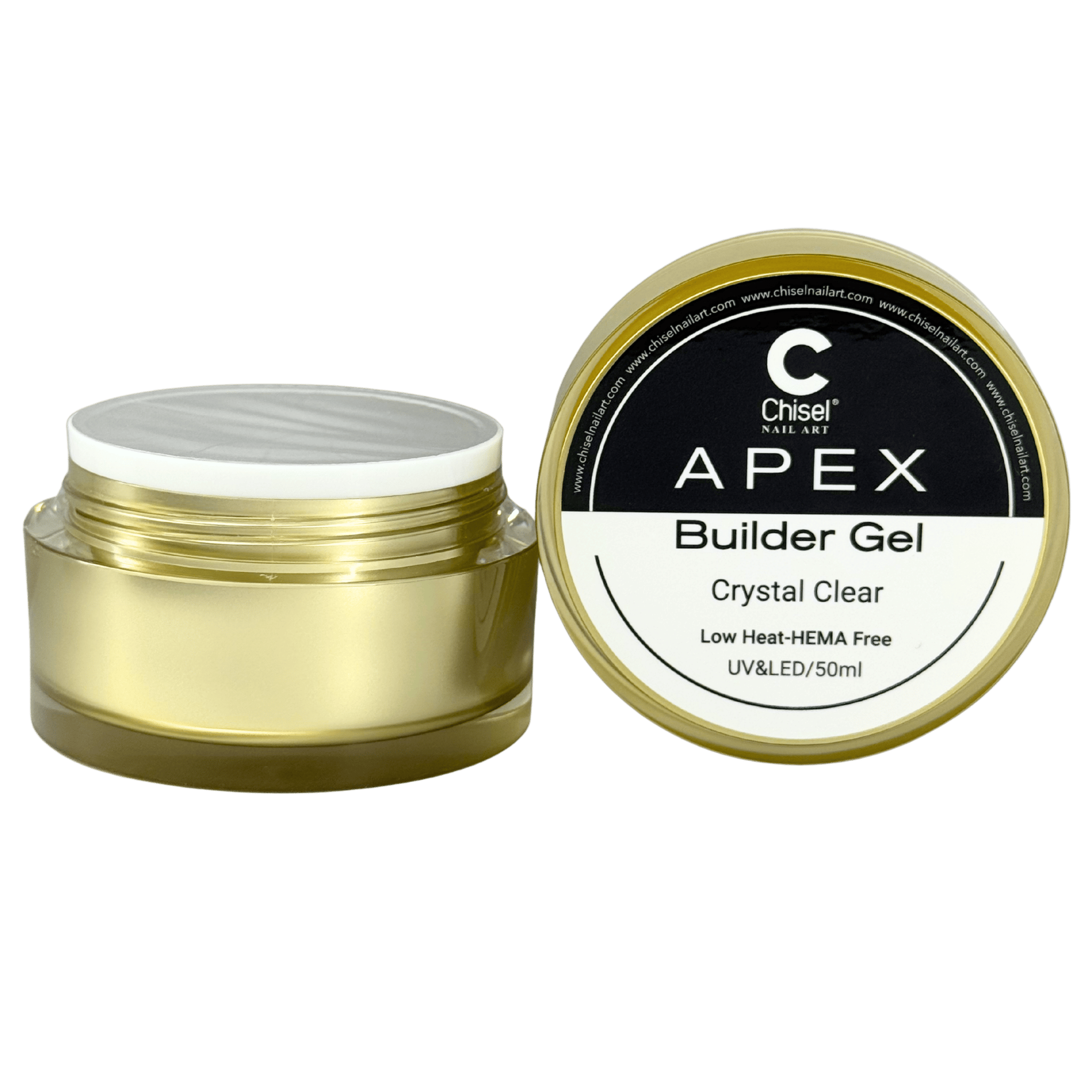 Chisel Apex Crystal Clear Builder Gel 50ml | QQ Nail Supply