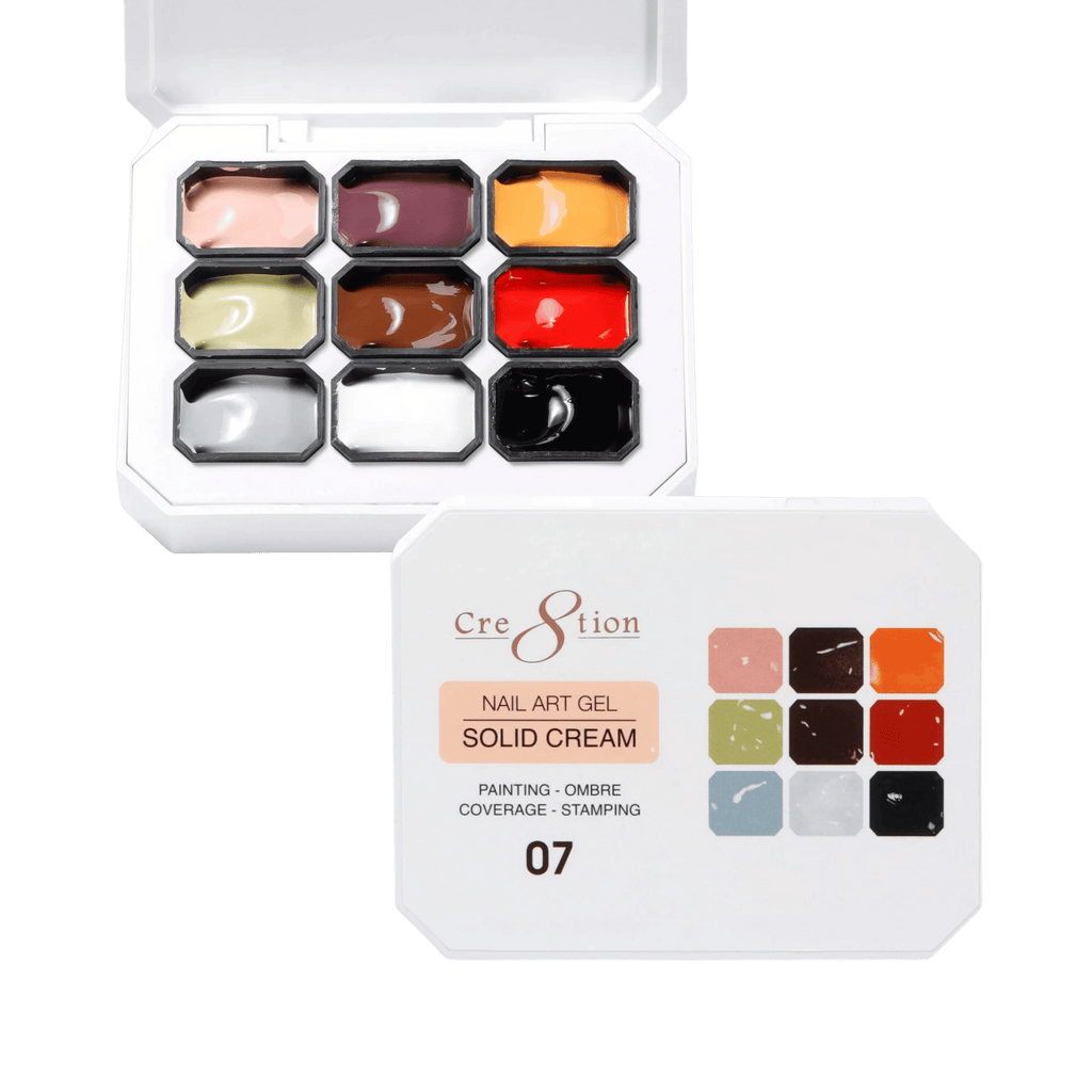 CRE* ION GEL クリームジェル Cre8tion Solid Cream Gel 07 - Nail Art Pat Pat Gel | QQ Nail Supply