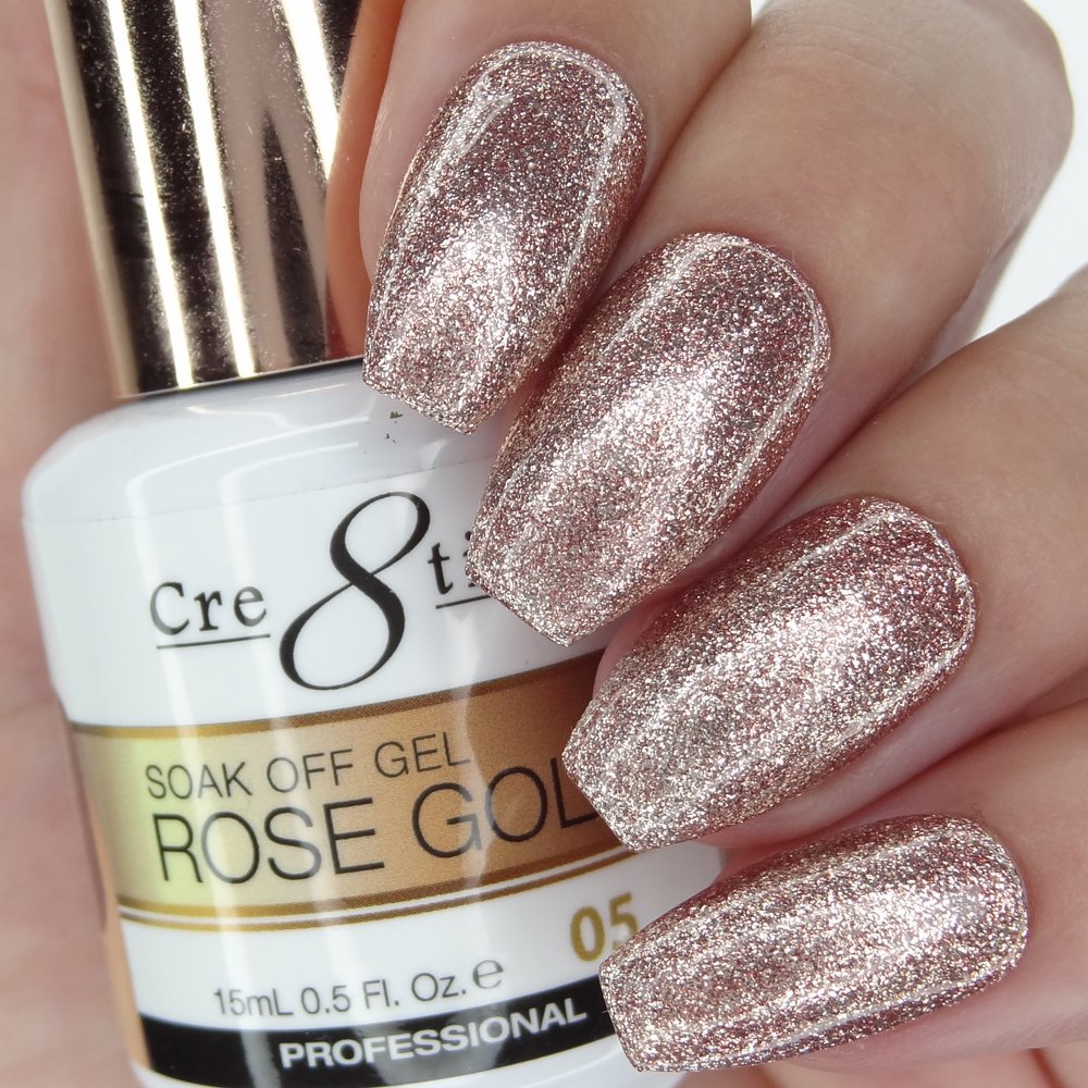 Cre8tion Soak Off Gel Rose Gold 05