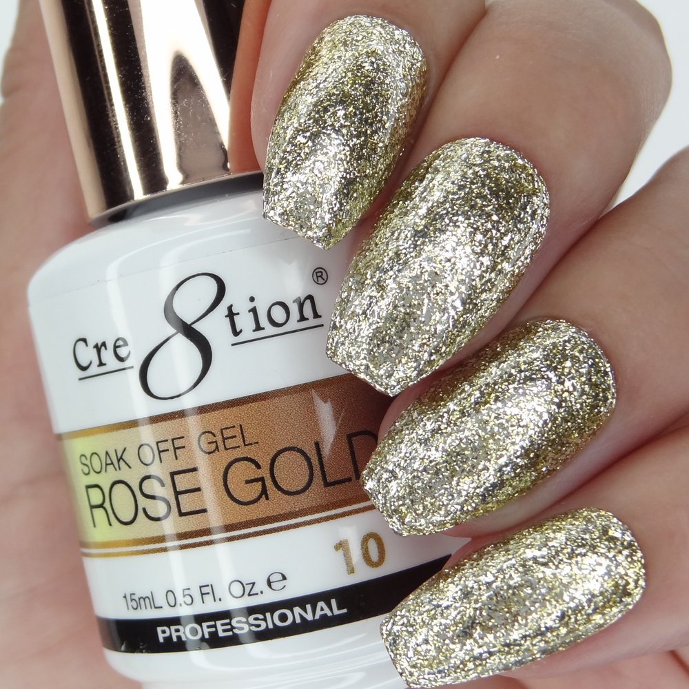 Cre8tion Soak Off Gel Rose Gold 10