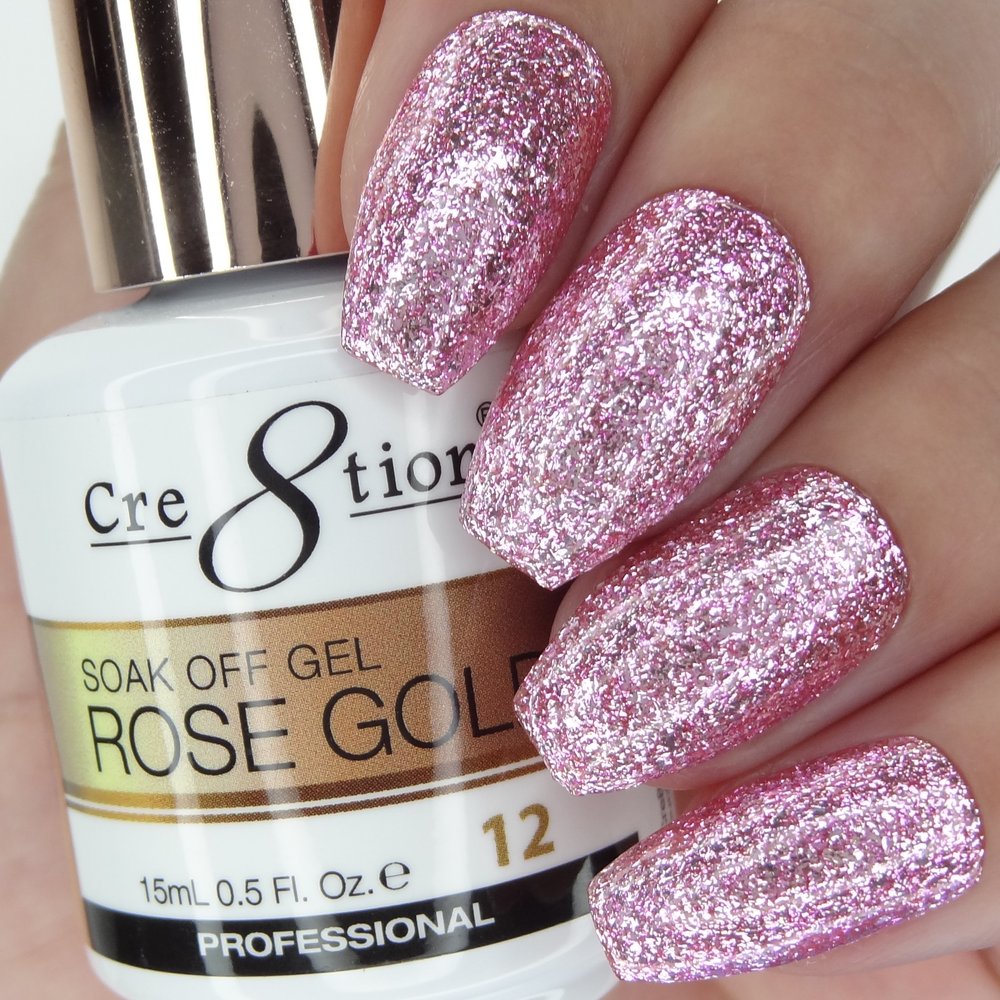 Cre8tion Soak Off Gel Rose Gold 12