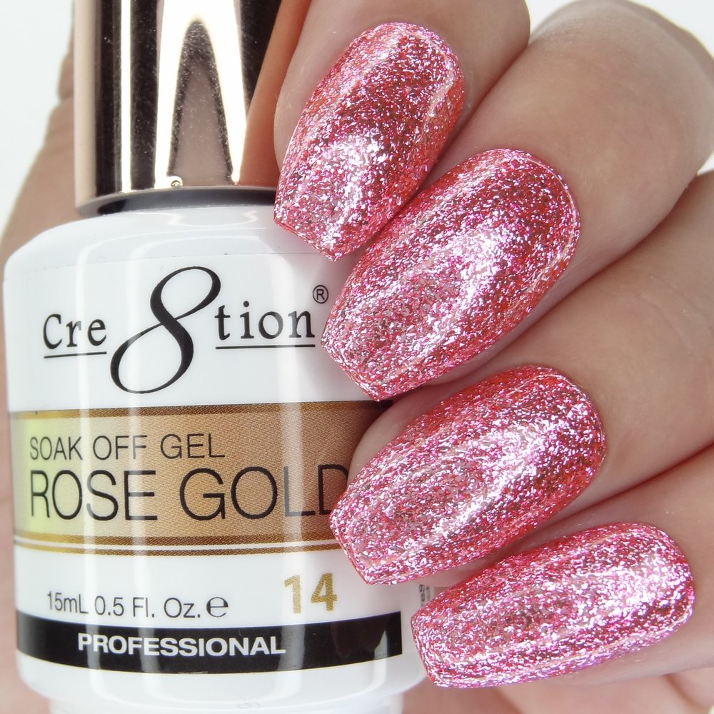 Cre8tion Soak Off Gel Rose Gold 14