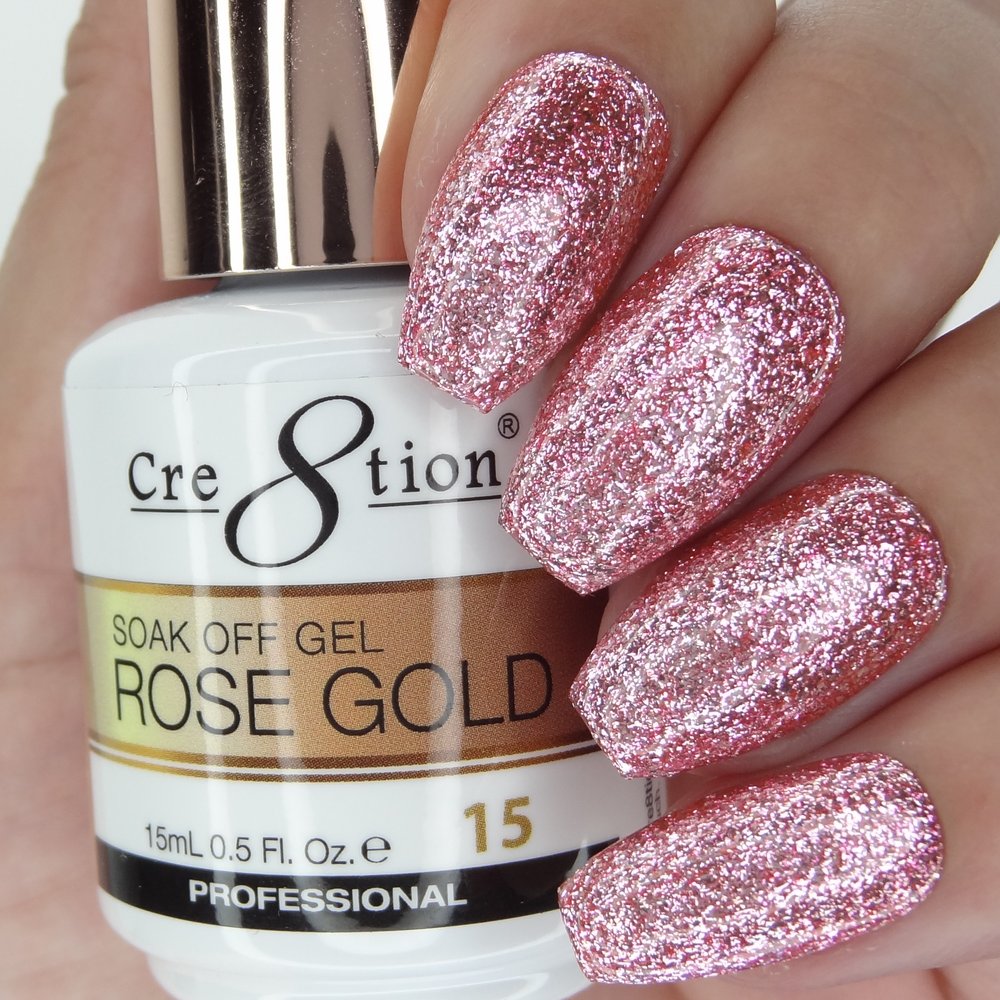 Cre8tion Soak Off Gel Rose Gold 15