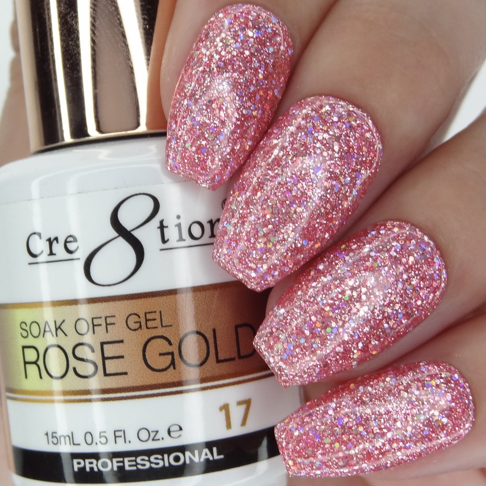 Cre8tion Soak Off Gel Rose Gold 17