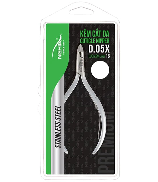 Nghia Stainless Steel Cuticle Nippers D05X – QQ Nail Supply