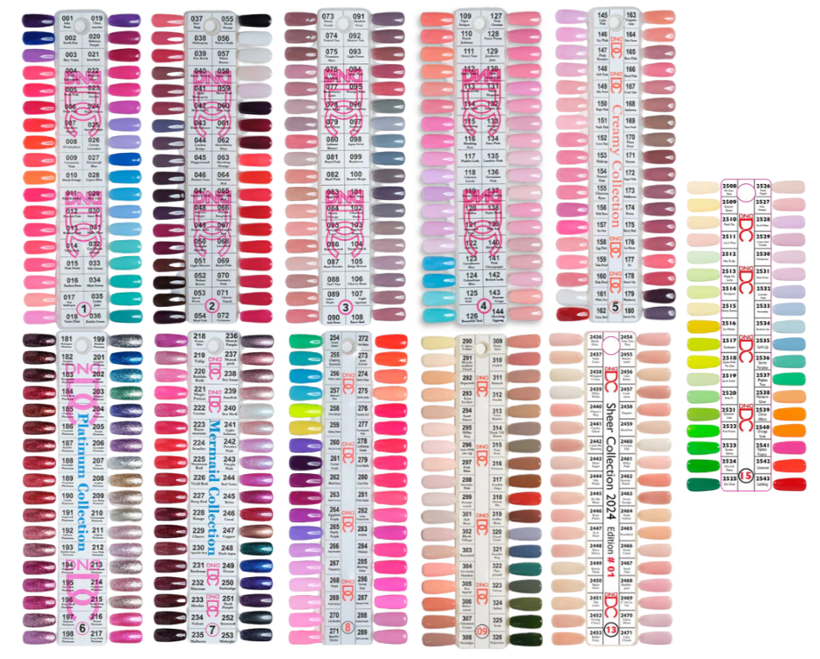 DC Whole Collection Sample Chart (11 Sets) – QQ Nail Supply