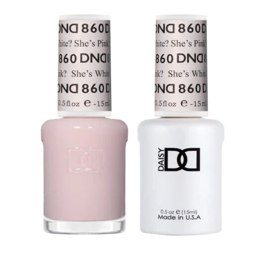 DND Gel Duo 860 - She's White? She's Pink?