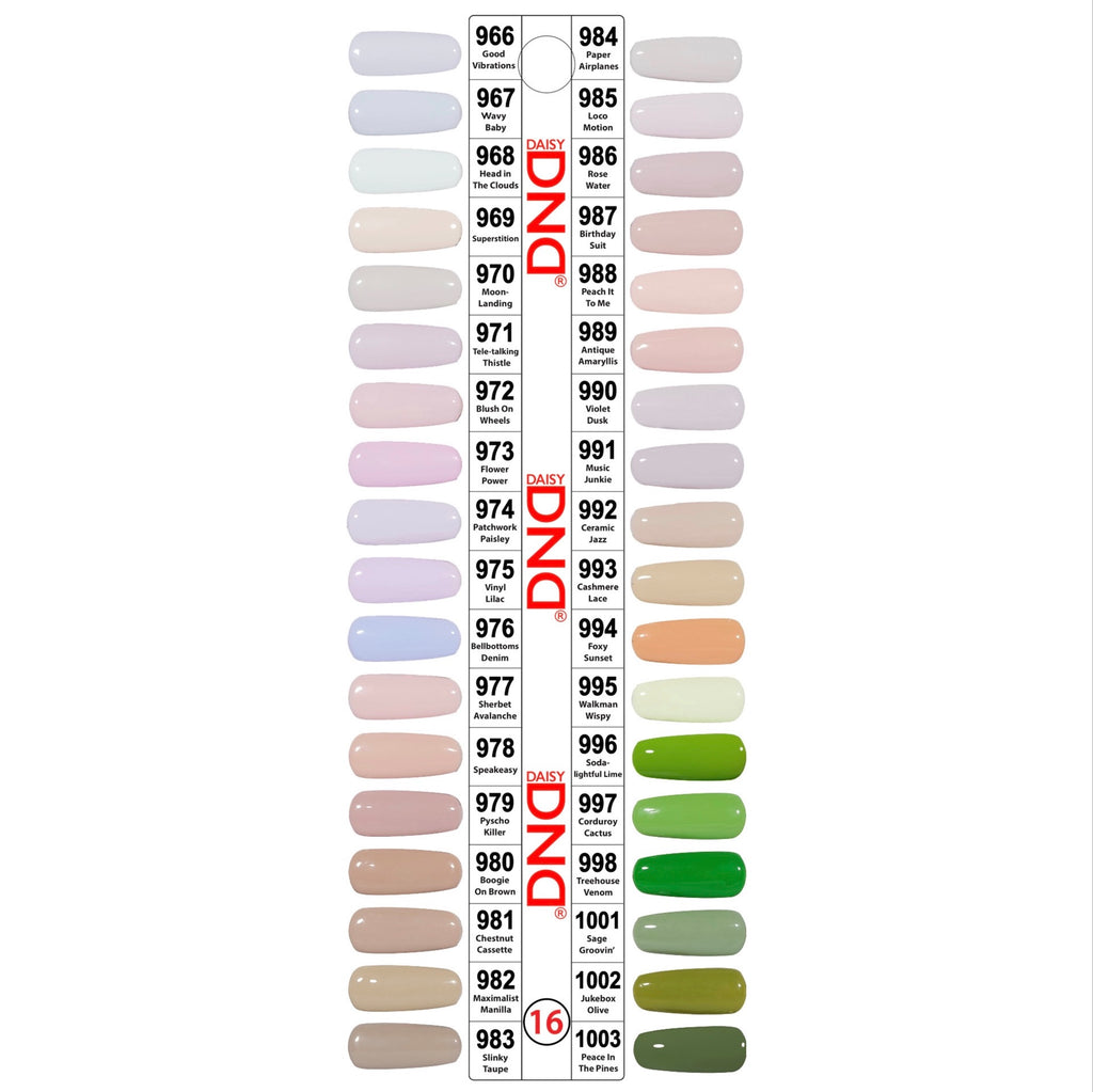 DND - Color Charts – QQ Nail Supply