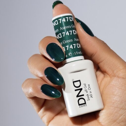 DND Gel Duo 747 - Aurora Green