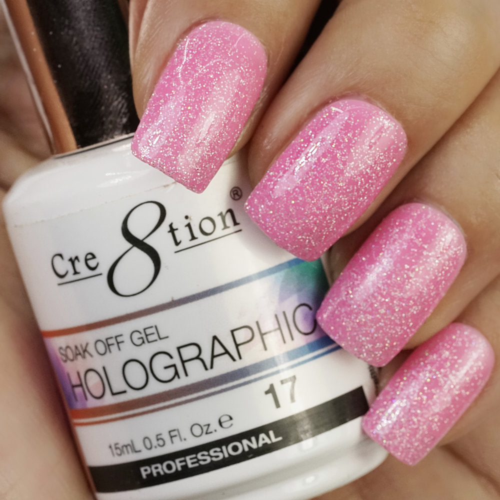 Cre8tion Soak-Off Holographic Gel 17