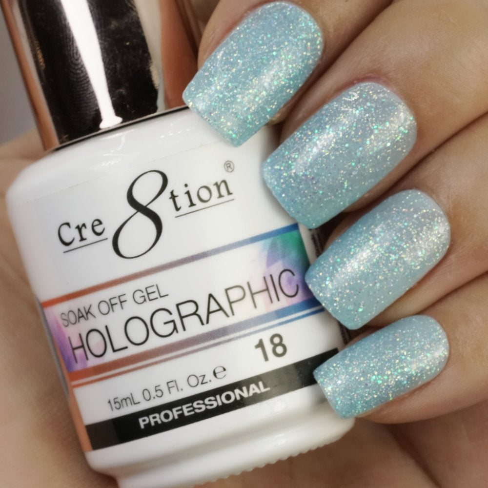 Cre8tion Soak-Off Holographic Gel 18