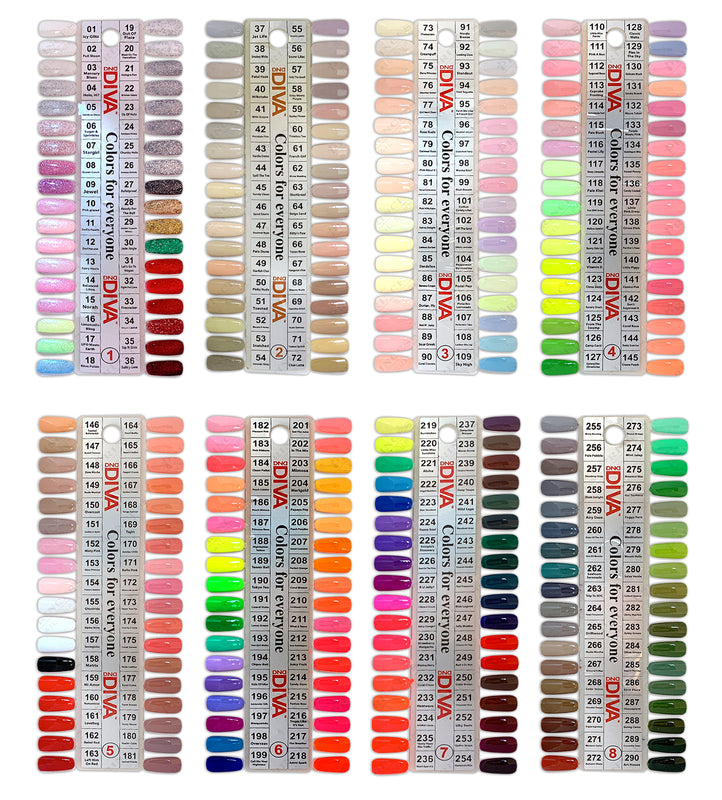 Dnd Diva Raspberry DND Diva Whole Duo Collection (288 Colors) – QQ Nail Supply