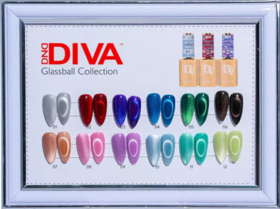 Diva 9D Glassball Cat Eye Gel Collection (12 Colors)