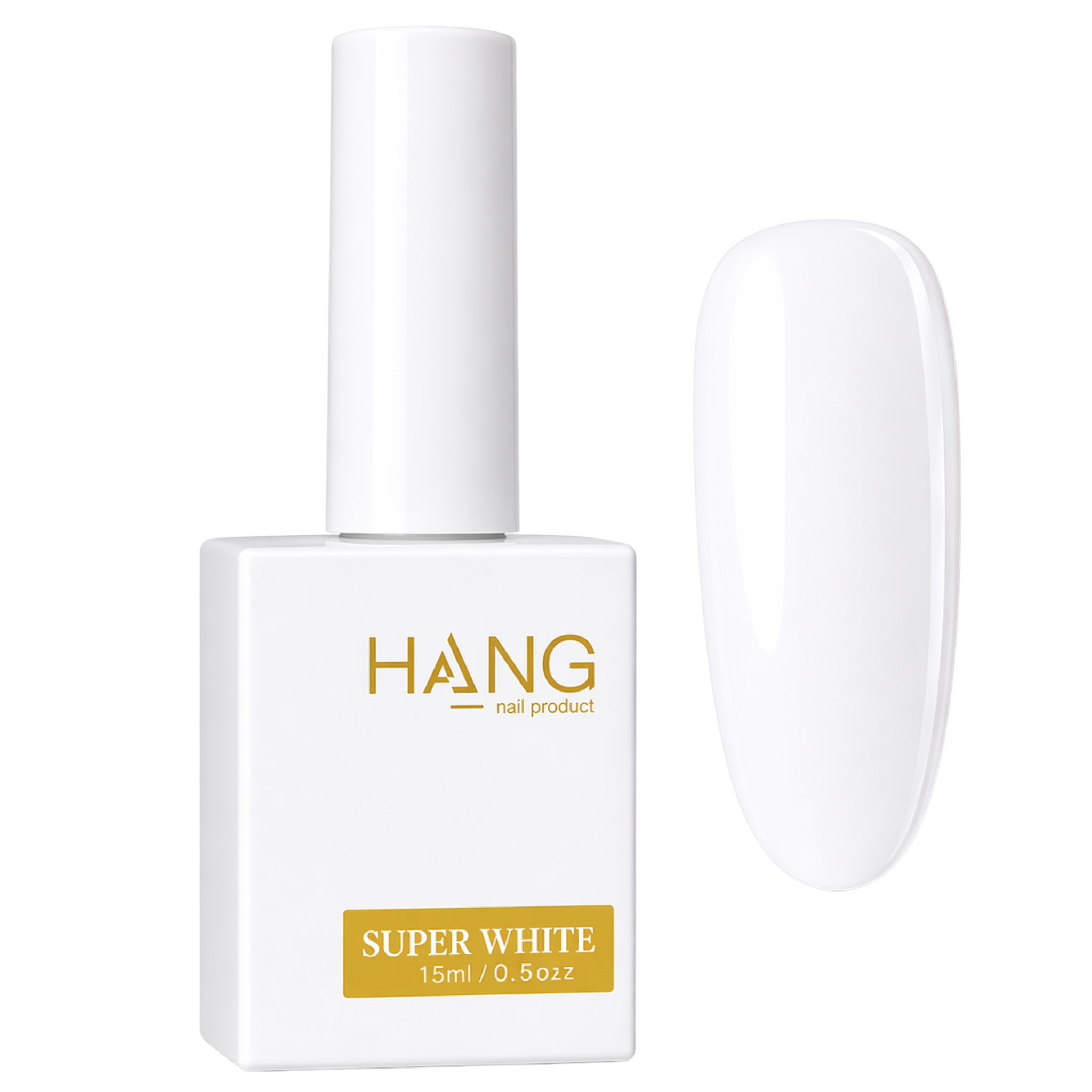 Hang Pure Super White Gel Polish 0.5oz | QQ Nail Supply
