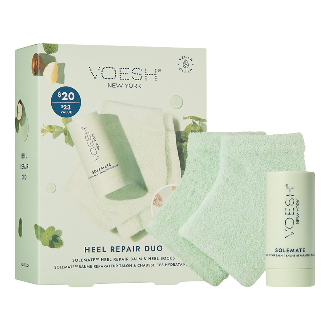 Voesh SoleMate Heel Repair Duo – Mint | QQ Nail Supply