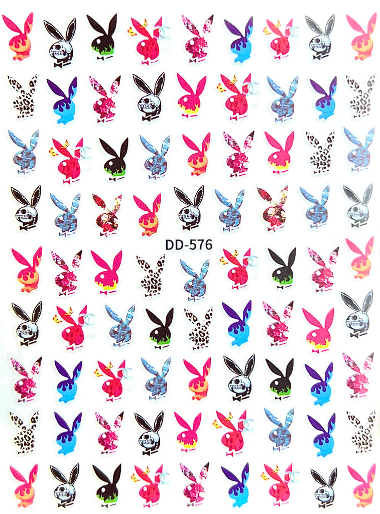 Printed Playboy Nail Art Sticker