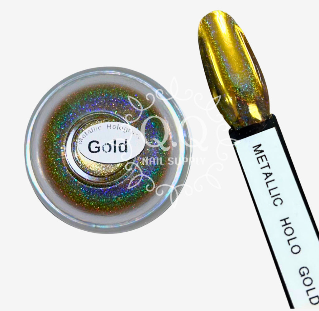 Aora Metallic Hologram Chrome Gold