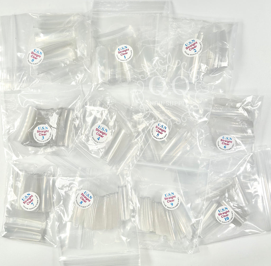 USN Clear Straight Tips (All Sizes)