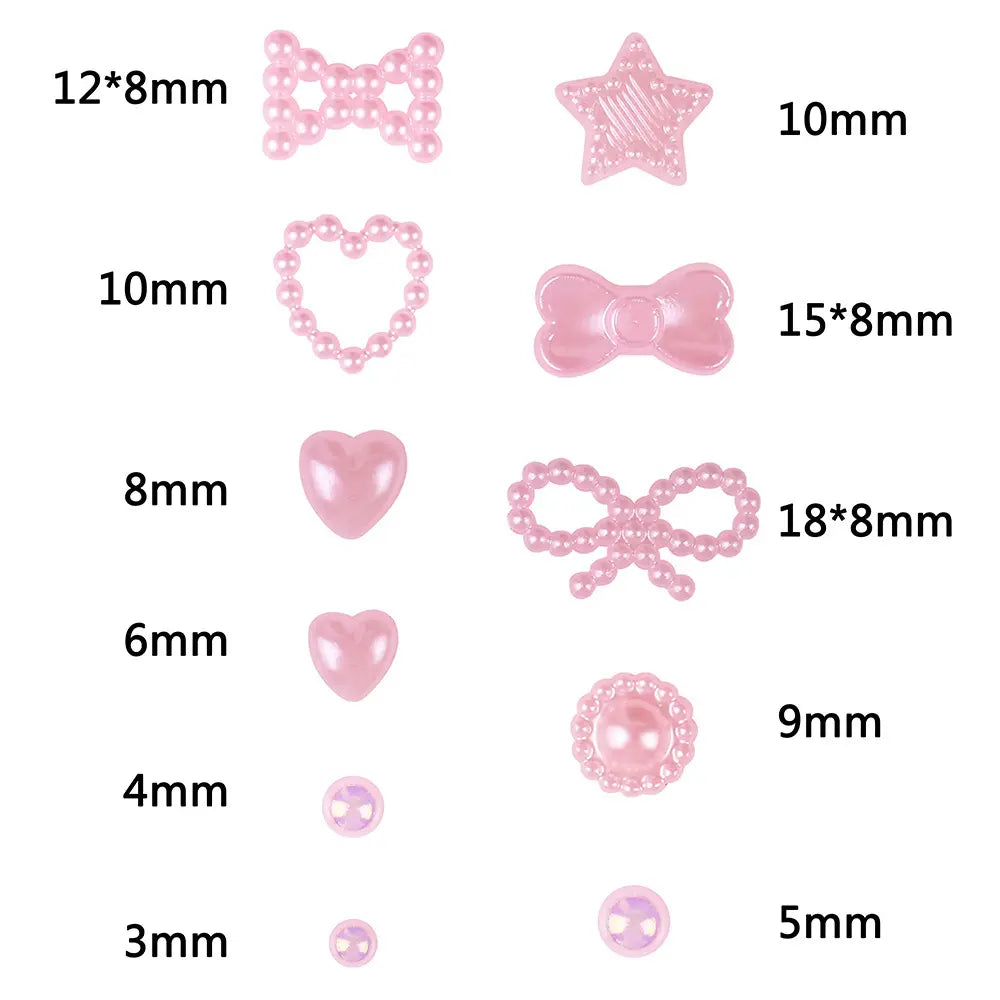 Bow Tie 3D Pearl Charms (500pcs)
