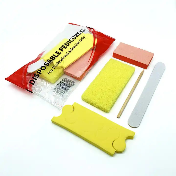 TNM Disposable Pedicure Kit Yellow Toe Separator 5pc (20pk)