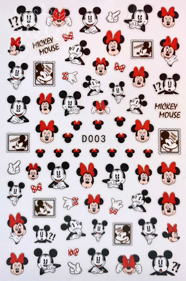 Disney Nail Art Stickers (3 Designs) – QQ Nail Supply