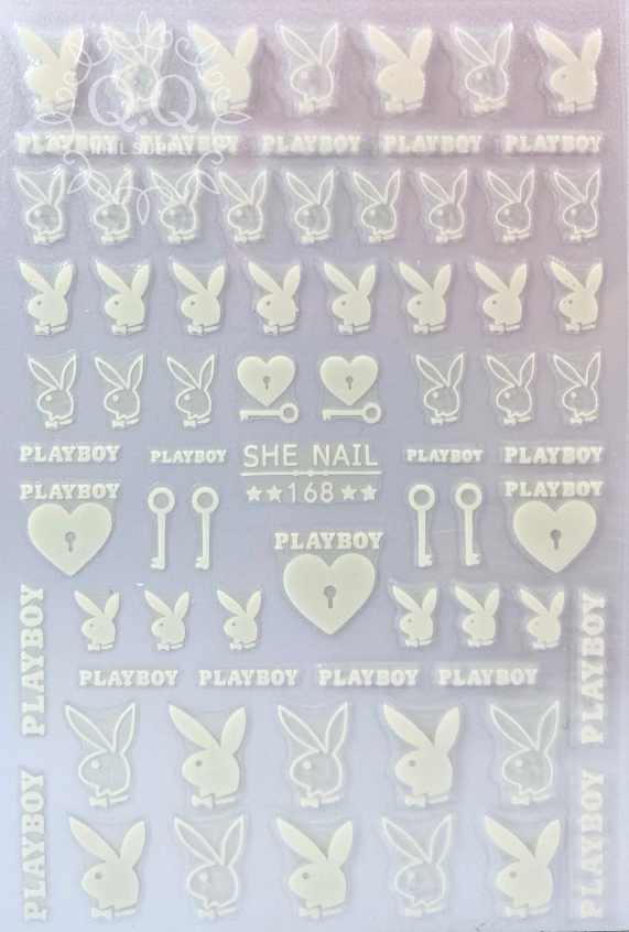 Playboy Bunny Nail Stickers (13 Designs)