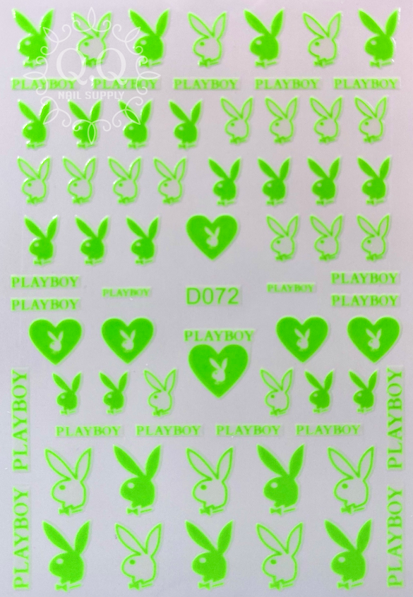 Playboy Bunny Nail Stickers (13 Designs) – QQ Nail Supply