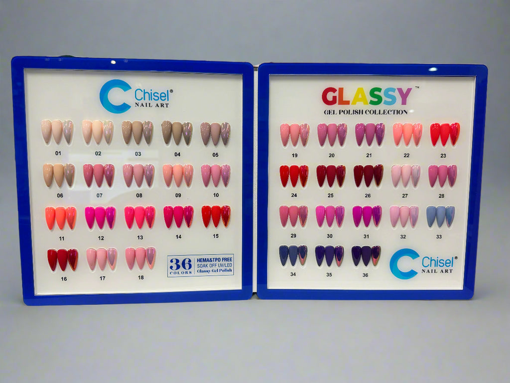 Chisel Glassy Gel Dip Collection (36 colors) Trio
