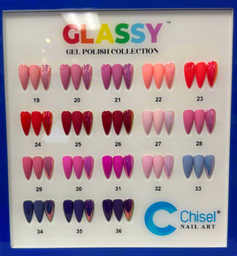 Chisel Glassy Gel Dip Collection (36 colors) Trio