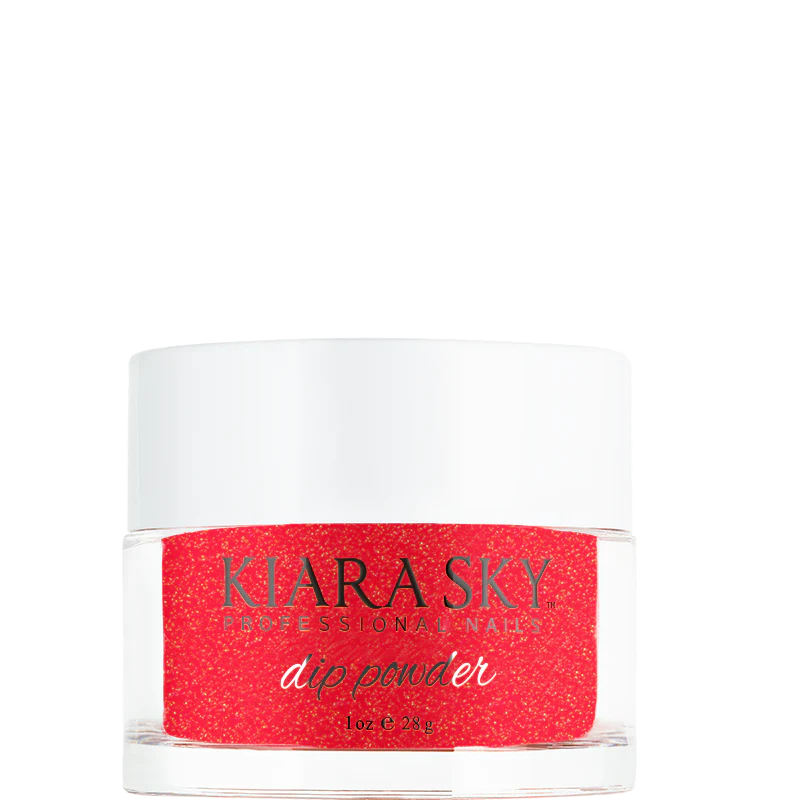 Kiara Sky Dip Powder - D424 I'm Not Red-E Yet