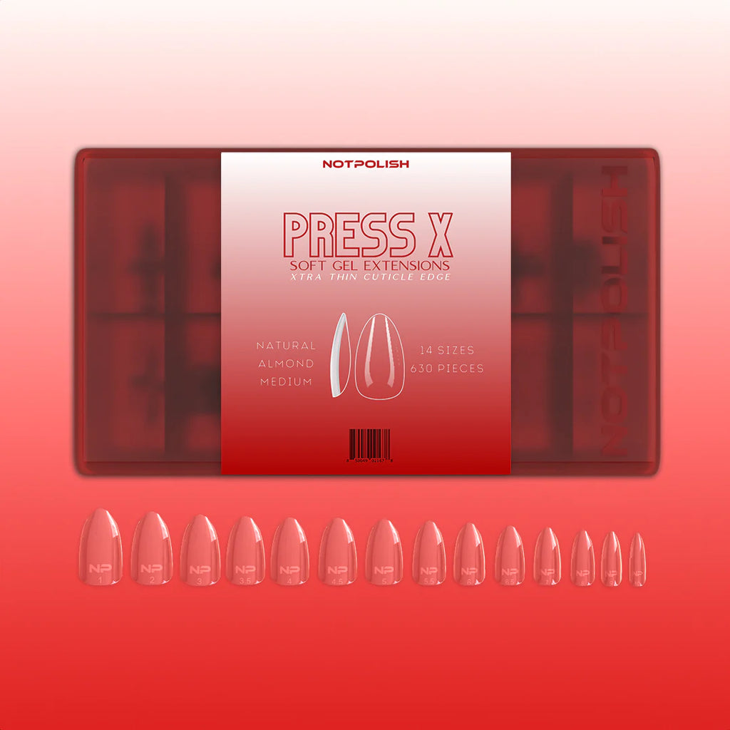 Not Polish Natural Press X Tip Box Almond Medium