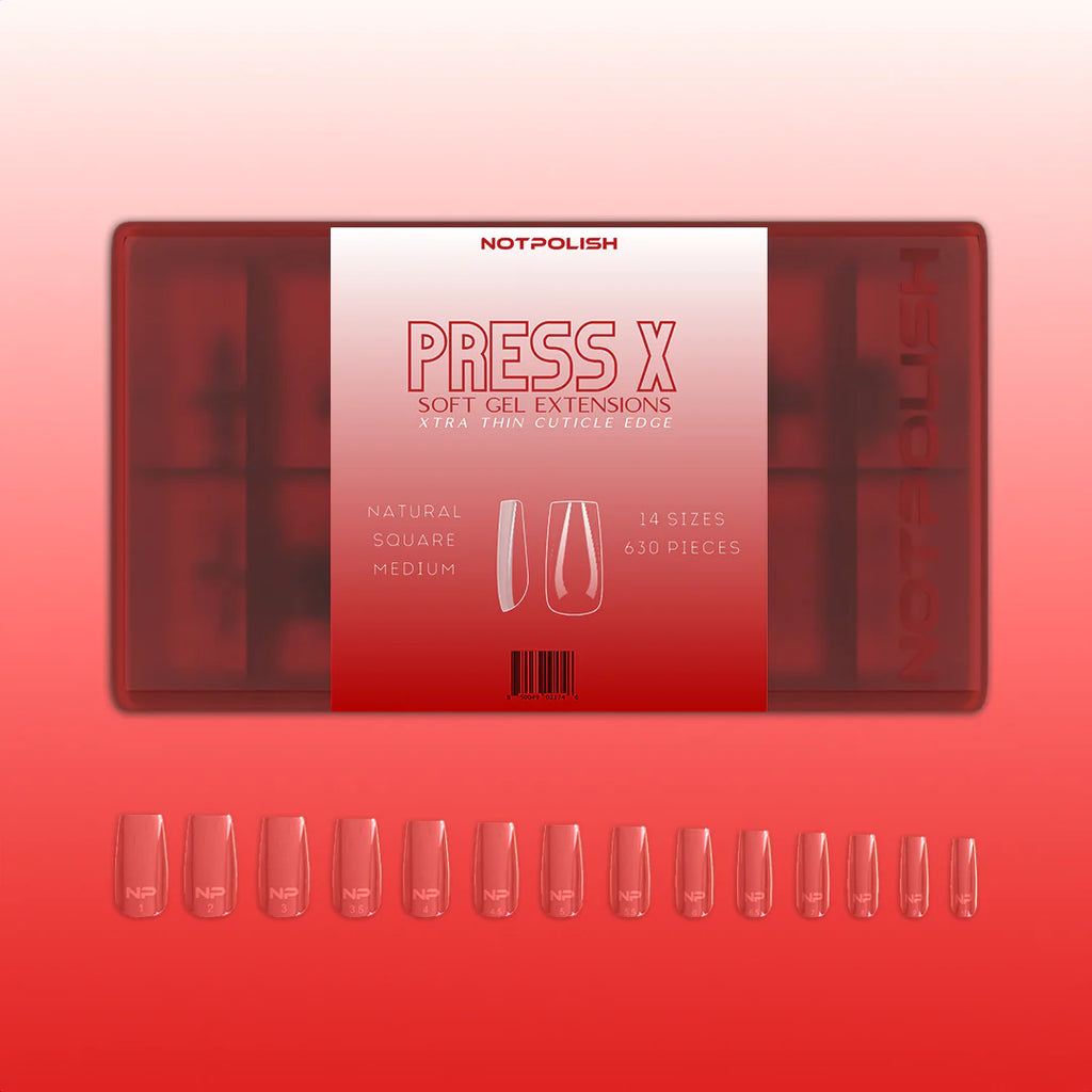 Not Polish Natural Press X Tip Box Square Medium