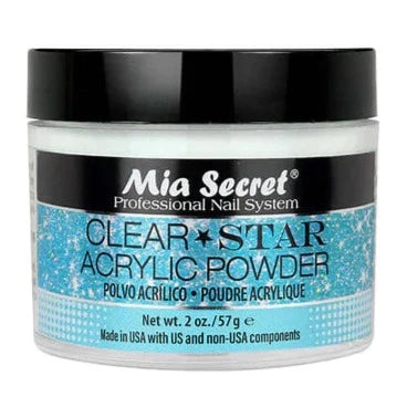 Mia Secret Acrylic Powder - Clear Stars (2oz)