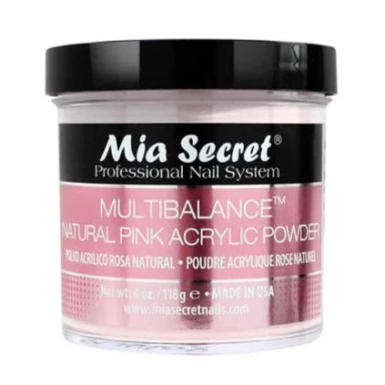 Mia Secret Acrylic Powder - Multibalance Natural Pink (4oz)