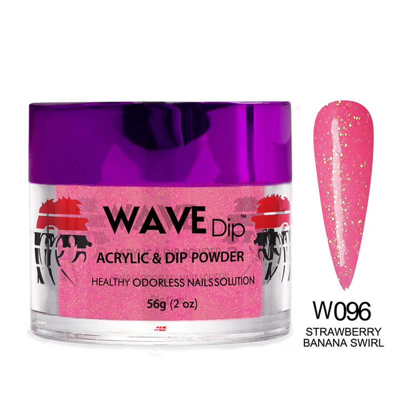 Wave Dip/Acrylic Powder - 096 Strawberry Banana Swirl