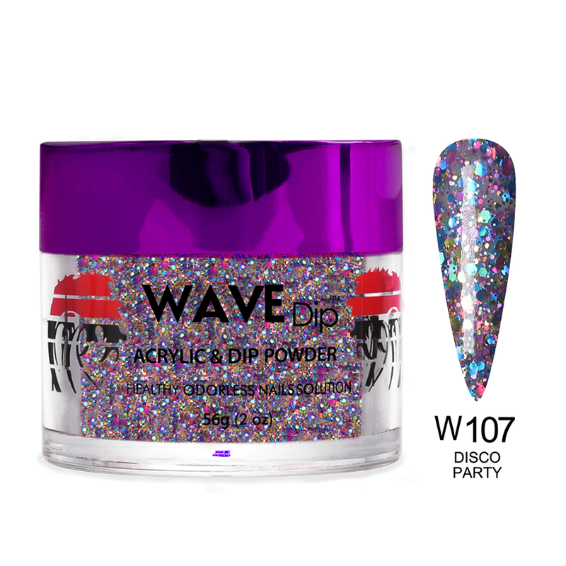 Wave Dip/Acrylic Powder - 107 Disco Party